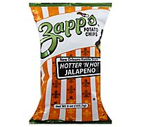 Zapps Potato Chips New Orleans Kettle Style Hotter N Hot Jalapeno - 5 Oz