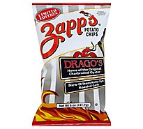 Zapps Potato Chips New Orleans Kettle Style Dragos Roasted Garlic - 5 Oz
