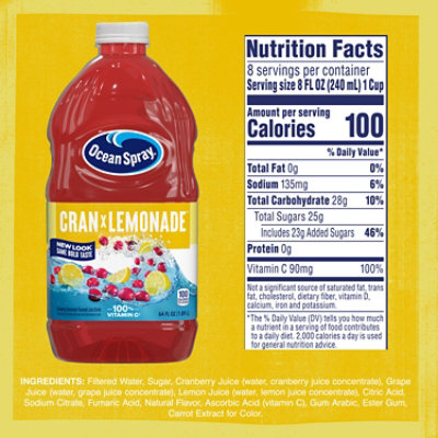 Ocean Spray Cranberry Lemonade - 64 Fl. Oz. - Image 4