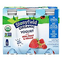 Stonyfield Organic Kids Yogurt Smoothie Lowfat Very Berry - 6-3.1 Fl. Oz. - Image 2