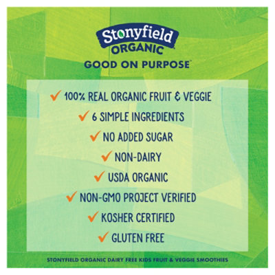 Stonyfield Organic Kids Yogurt Smoothie Lowfat Very Berry - 6-3.1 Fl. Oz. - Image 5
