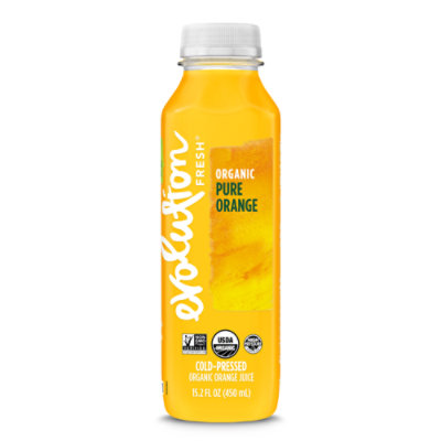 Evolution Fresh Organic Cold Pressed Pure Orange Juice - 15.2 Fl. Oz. - Image 1