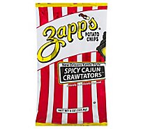 Zapps Potato Chips New Orleans Kettle Style Spicy Cajun Crawtators - 5 Oz
