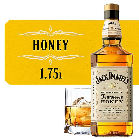 Jack Daniels Tennessee Honey Specialty Whiskey 70 Proof - 1.75 Liter