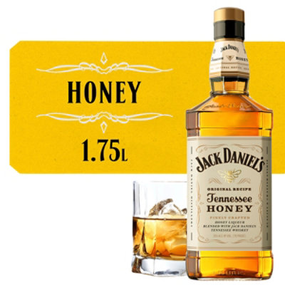 Jack Daniels Tennessee Honey Flavored Whiskey 70 Proof - 1.75 Liter