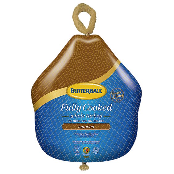 Butterball Whole Turkey Smoked Frozen - Weight Between 6-10 Lb