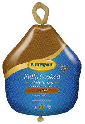 Butterball Whole Turkey Smoked Frozen - Weight Between 6-10 Lb - Image 1