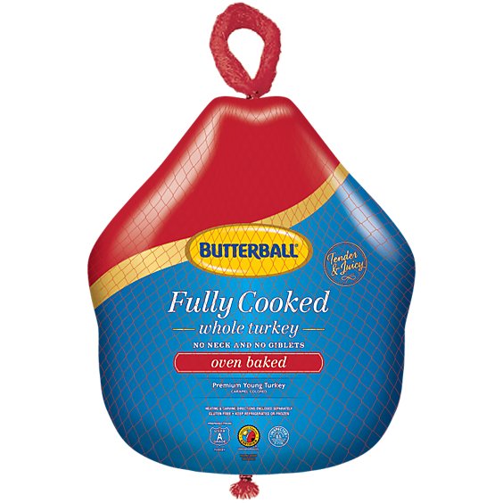 Butterball Whole Turkey Baked Frozen - Weight Between 5-10 Lb