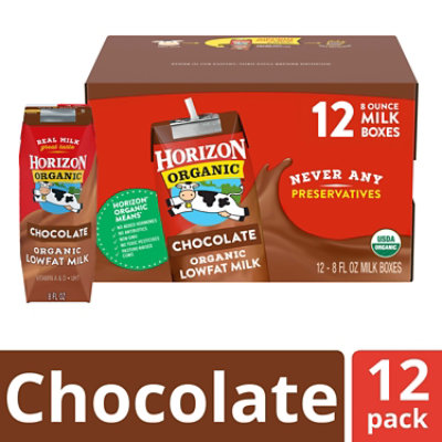 Horizon Organic 1% Lowfat UHT Chocolate Milk - 12-8 Fl. Oz. - Image 1