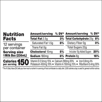 Horizon Organic Shelf-Stable 1% Lowfat Chocolate Milk Boxes - 12-8 Fl. Oz. - Image 4