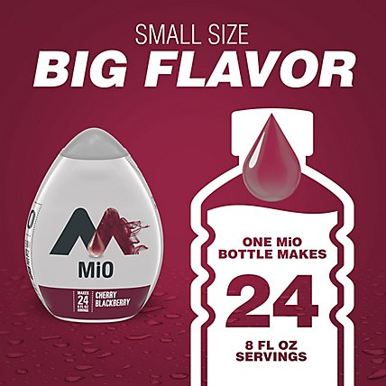 MiO Cherry Blackberry Naturally Flavored Liquid Water Enhancer Drink Mix Bottle - 1.62 Fl. Oz. - Image 7