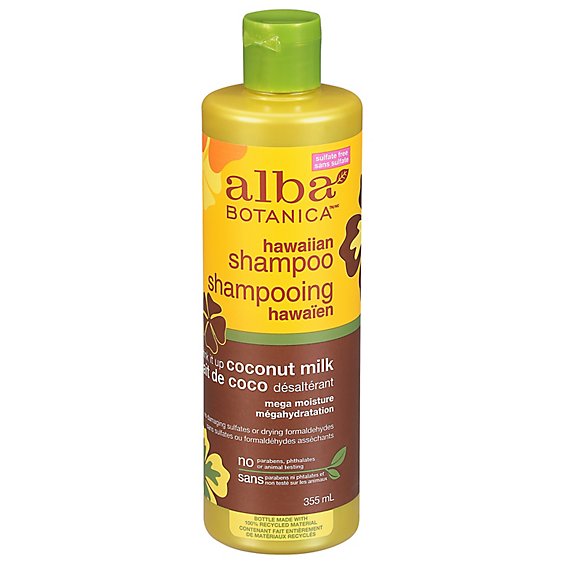Alba Botanica Hawaiian Shampoo Drink It Up Coconut Milk - 12 Fl. Oz.