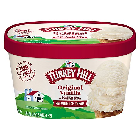 Turkey Hill Ice Cream Premium Original Vanilla - 48 Fl. Oz.