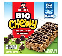 Quaker Big Chewy Granola Bars Chocolate Chip - 5-1.48 Oz
