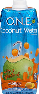 O.N.E. Coconut Water with a splash of mango - 16.9 Fl. Oz. - Image 2