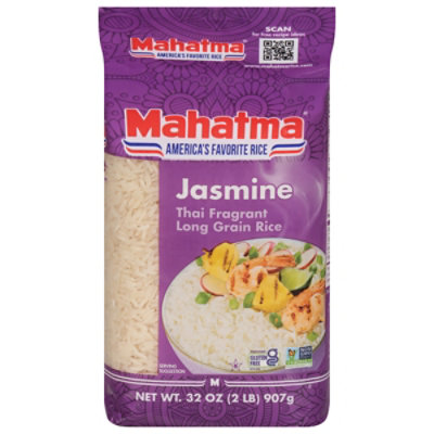 Mahatma Jasmine Thai Long Grain Rice In Bag - 2 Lb - Image 1