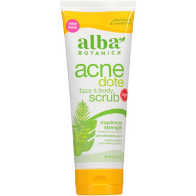 Alba Botanica Acne Face And Body Scrub - 8 Oz - Image 2