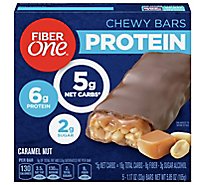 Fiber One Protein Chewy Bars Caramel Nut - 5-1.17 Oz