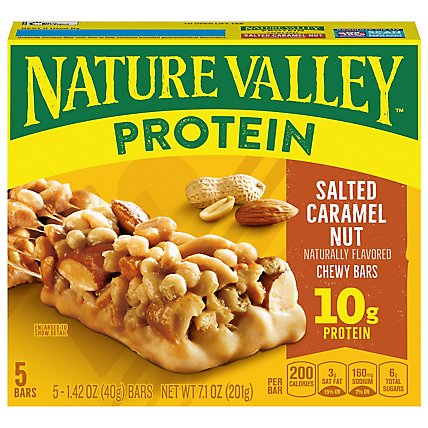 Nature Valley Protein Bars Chewy Salted Caramel Nut - 5-1.42 Oz - Image 2