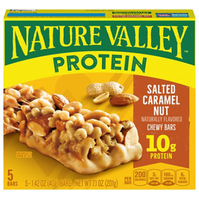 Nature Valley Protein Bars Chewy Salted Caramel Nut - 5-1.42 Oz