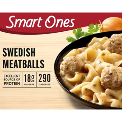 Smart Ones Pasta with Swedish Meatballs & Creamy Sauce Frozen Meal Box - 9.12 Oz - Image 1