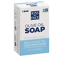 Kiss My Face Bar Soap Pure Olive Oil - 8 Oz