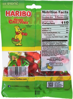 Haribo Gummi Candy Twin Cherries - 5 Oz - Image 5