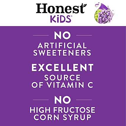 Honest Kids Juice Drink Organic Goodness Grapeness - 8-6.75 Fl. Oz. - Image 3