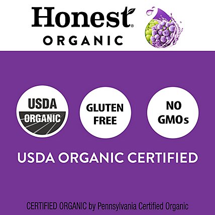 Honest Kids Juice Drink Organic Goodness Grapeness - 8-6.75 Fl. Oz. - Image 2
