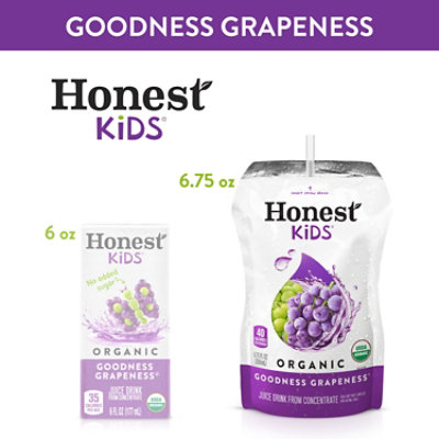 Honest Kids Juice Drink Organic Goodness Grapeness - 8-6.75 Fl. Oz. - Image 5