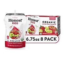 Honest Kids Juice Drink Organic Super Fruit Punch - 8-6.75 Fl. Oz.