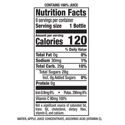 Motts Juice 100% Apple Original - 6-8 Fl. Oz. - Image 4