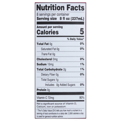 Langers Juice Cocktail Zero Sugar Added Splenda Cranberry - 64 Fl. Oz. - Image 5