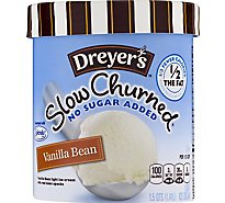 Dreyers Edys Ice Cream Slow Churned Light No Sugar Added Vanilla Bean - 1.5 Quart