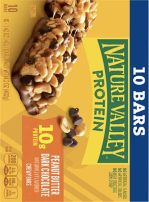 Nature Valley Protein Bars Chewy Peanut Butter Dark Chocolate - 10-1.42 Oz - Image 6