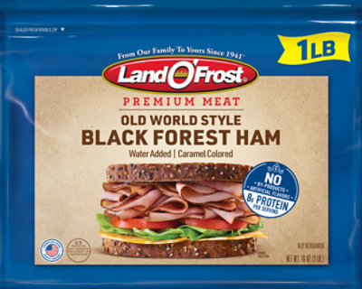 Land O Frost Premium Ham Black Forest Old World Style - 16 Oz - Image 1