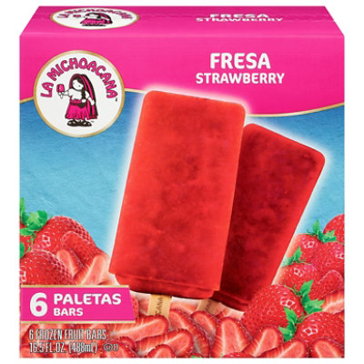 La Michoacana Strawberry Juice Fruit Bar - 6-3 Fl. Oz. - Shaw's