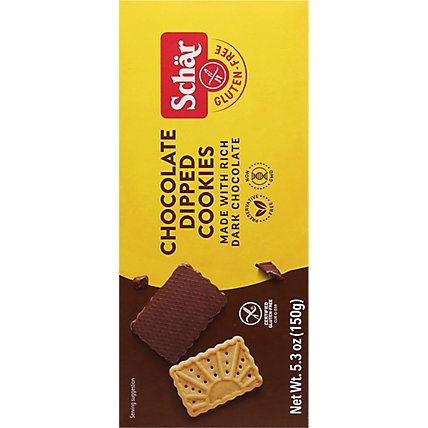 Schar Cookies Gluten-Free Chocolate-Dipped - 5.3 Oz - Image 6