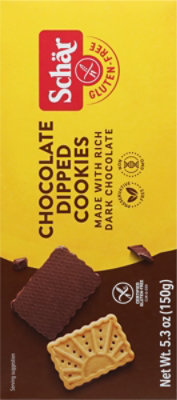 Schar Cookies Gluten-Free Chocolate-Dipped - 5.3 Oz - Image 6