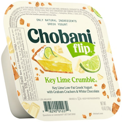 Chobani Flip Low-Fat Greek Yogurt Key Lime Crumble - 4.5 Oz - Image 1