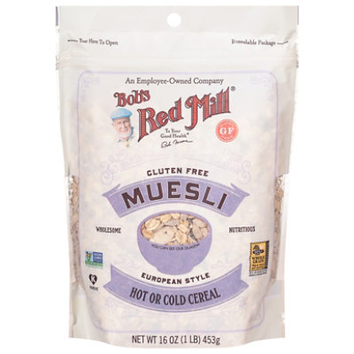 Bob's Red Mill Gluten Free Hot or Cold Muesli Cereal - 16 Oz