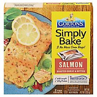 Gortons Fish Fillets Roasted Simply Bake Salmon Garlic & Butter 2 Count - 8.2 Oz - Image 1