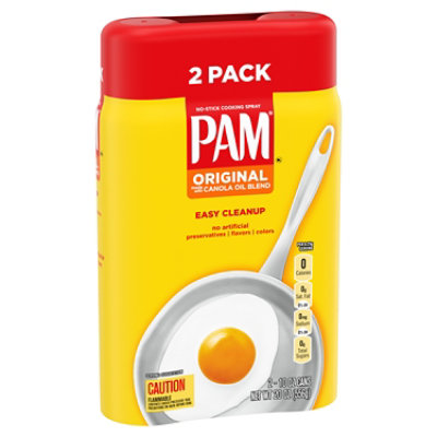 PAM Non Stick Original Cooking Spray - 2 - 10 Oz - Image 2