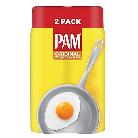 PAM Cooking Spray Canola Oil Superior No Stick Original Value Pack - 2-10 Oz