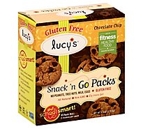 Lucys Cookies Gluten Free Chocolate Chip Snack N Go Packs School Smart! 6 Packs - 6.3 Oz