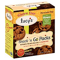 Lucys Cookies Gluten Free Chocolate Chip Snack N Go Packs School Smart! 6 Packs - 6.3 Oz - Image 1