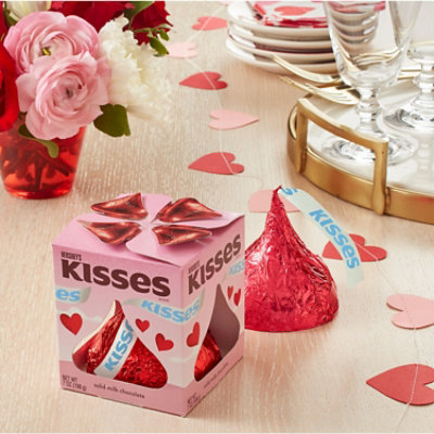 Hersheys Kisses Solid Milk Chocolate Valentines Day Candy Gift Box - 7 Oz - Image 4