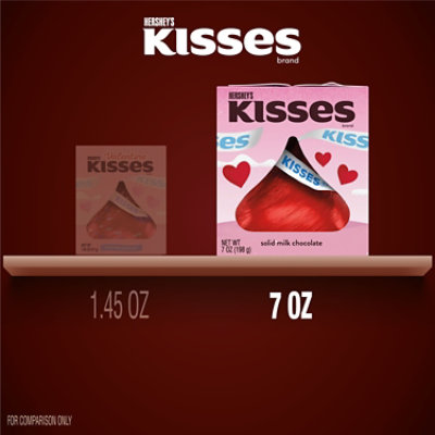 Hersheys Kisses Solid Milk Chocolate Valentines Day Candy Gift Box - 7 Oz - Image 5