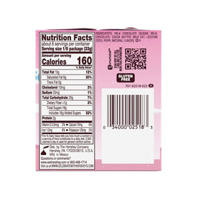 Hersheys Kisses Solid Milk Chocolate Valentines Day Candy Gift Box - 7 Oz - Image 2