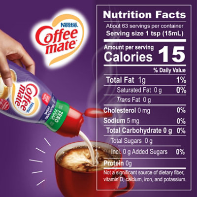 Coffee mate Zero Sugar Italian Sweet Creme Liquid Coffee Creamer - 32 Fl. Oz. - Image 4